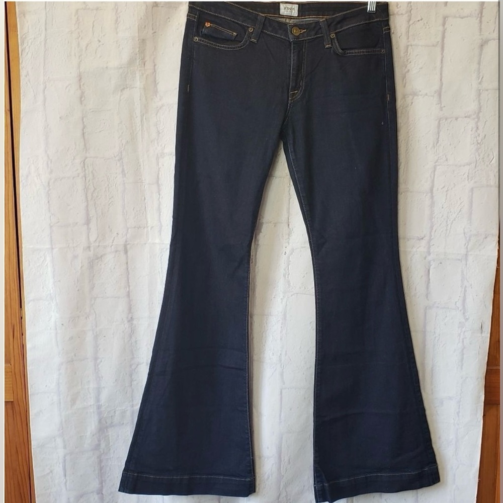 HUDSON Dark Rinse Flared Jeans 31x33